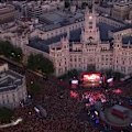Wild scenes erupted in Spain as the men's football team returned home after winning the FIFA World Cup.