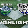 Canberra Raiders host the Canterbury Bulldogs in Round 3 of the 2026 NRL Premiership at GIO Stadium, Canberra.