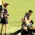 Lionel Messi was knocked to the ground by a fan and a security guard at the end of Inter Miami's friendly match in Puerto Rico.