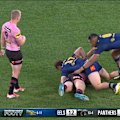 Andrew Johns reacts after the Eels are penalised for a ruck infringement.