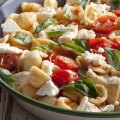 Ricotta and tomato pasta.