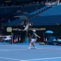 Aussie doubles player Jason Kubler apologises after a drop shot hits the net and his opponent accidentally hits it into the chair umpire.