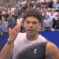 Home town star Ben Shelton produces a truly awkward on-court interview after winning his US Open first round match.