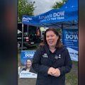 The husband of a Victorian Liberal Party candidate has allegedly been assaulted during a dispute over campaign signs.