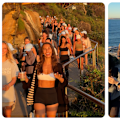 Dozens of women are joining Sydney model Dominique Elissa in a weekly walking club in the eastern suburbs.