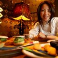 Pastry chef Janice Wong with her afternoon tea treats.