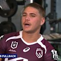 Reece Walsh speaks to 9News Queensland ahead of the Broncos' season-opening game against the Panthers at Suncorp Stadium.