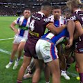 Brad Fittler believes the referee was right in sin-binning Reece Walsh for a hair pull on Dom Young, but Billy Slater disagrees.