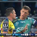 Cowboys young gun Jaxon Purdue blows up at the referee and refuses to leave the field after being sin binned.