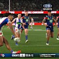 Dallin Watene-Zelezniak's error in judgement hands the Knights a chance at four points.