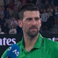 Novak Djokovic is literally speechless following his win over Jannik Sinner.