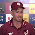 Darius Boyd speaks to the media about his inspirational journey from his challenging childhood to Queensland coach.