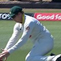 Steve Smith drops a regulation catch at deep backward square leg, laying waste to an opportunity to become the outright greatest catcher in Test history.