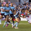 Phil Gould reacts to a penalty against the Sharks for a high tackle.