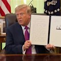 Following instituting tariffs on Canada, President Donald Trump announce one of the great lakes is to be renamed Lake America.