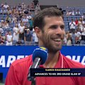 Karen Khachanov goes through to the US Open semi finals after his opponent Alexander Blockz retires.