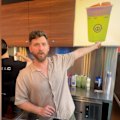 Barista Kirk Pearson was working at his Flinders Street cafe about 10.30am when a car “just came screaming from Elizabeth Street and hit someone – a pedestrian – in the middle of the road”