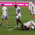 England flanker Seb Kelly is sent off for a horror headbutt in the under-20 world championship semi-final against South Africa.