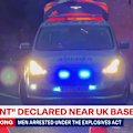 Locals have been evacuated after a “major incident” was declared near a Royal Air Force base used by US forces in south-west England.