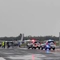 There are reports of a mid-air emergency as a powerful storm swept through south-west Queensland.