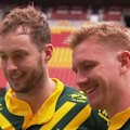 Sam Walker and Tom Dearden will partner for the Kangaroos but will also battle for the No.7 jersey.