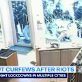 Overnight curfews have taken effect in Paris and other French cities aimed at quelling violent protests.