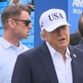 US President Donald Trump has again talked up Irish unification after visiting Ireland.