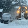 An early burst of icy winter weather has smashed parts of Victoria, as heavy rain and damaging winds arrive in Melbourne.