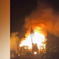Violent clashes, fires and looting marred demonstrations in France as hundreds of thousands of people marched against rising living costs and school conditions.