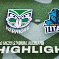 New Zealand Warriors take on the Gold Coast Titans in Round 7 of the 2026 NRL Premiership at Go Media Stadium, Auckland.