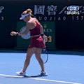 Commentators are not too impressed with German player Laura Siegemund's off pre-serve ritual against Maddison Inglis.