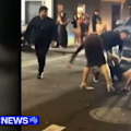 Shocking new footage of a wild all-in brawl on a Melbourne street has again sparked concerns over safety in the CBD.