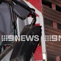 Australian football legend Tony Modra is fighting for life after crashing his truck.