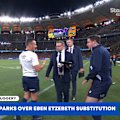 Eben Etzebeth left the field with what was initially thought to be for a HIA, but the star lock returned three minutes later.