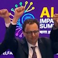 OpenAI and Anthropic chiefs decline to hold hands during a photo moment at the India AI Summit, highlighting tensions in the fast-moving AI race.