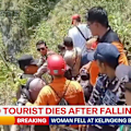 A 29-year-old Australian woman has died after falling 80 metres from a popular tourist destination in Nusa Penida near Bali.