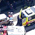 One person has been killed on a western Sydney street and another two injured inside a mini mart in a "random" stabbing spree.