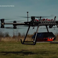 A field demonstration shows the capacity of the StarGate medical evacuation drone by SkyFall.