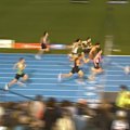 Lachlan Kennedy beats Rohan Browning in the men's 100 metres at the Maurie Plant Meet in Melbourne, clocking 10.03 seconds.
