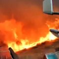 Camera mounted on a roof captures incredible spread of wildfires in Spain
