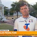 Opposition Leader Angus Taylor has been caught on camera taking a tumble during the Pollie Pedal bike ride in Queensland.
Vision: 7 News