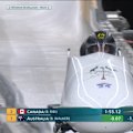 Aussie bobsled duo Bree Walker and Kiara Reddingius are an outside chance at a medal having briefly led the two-woman bobsleigh competition in Cortina.