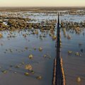 Water is seeping into the outback town of Longreach in western Queensland.
