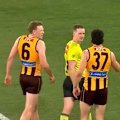 The Sunday Footy Show panel discuss the scenes after the siren after the Hawks' loss to the Brisbane Lions.