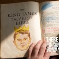An AI-generated ad from Texas Republican Ken Paxton shows his opponent James Talarico defacing a Bible.