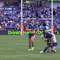 Marcelo Montoya takes out Josh Addo-Carr early with some poor timing.