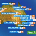 The weather forecast across Australia for Monday, August 17.