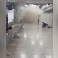 Video shows people running and screaming at a Venezuela airport after two major earthquakes shook the country.