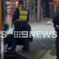 Two teenage boys have been arrested after a Melbourne bar was allegedly targeted in an attempted arson attack for the third time in a month.