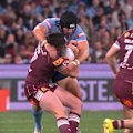 Victor Radley comes off the bench and immediately sparks a melee and high tackles Briton Nikora.